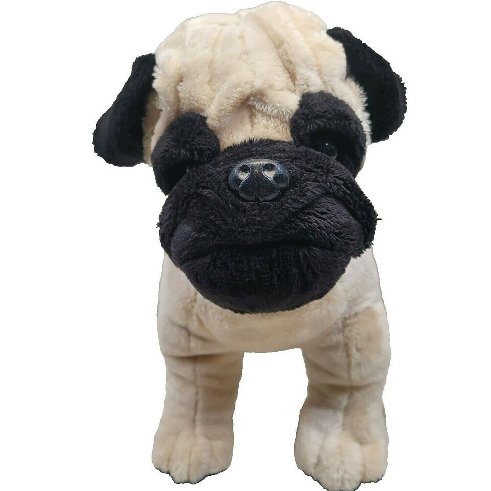 The‎ Plush Factory Pug Dog Puppy Plush Stuffed Animal Tan Standing 2005 10 Inch